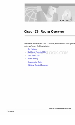 Cisco 1721 - VPN Security Router Bundle Manual de instalação do hardware