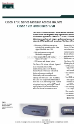 Cisco 1721 - VPN Security Router Bundle Информационный лист