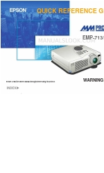 Epson EMP-503 - SVGA LCD Projector Manual de referência rápida