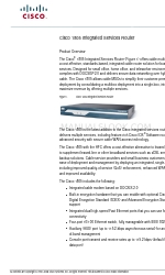 Cisco 1805 Datasheet