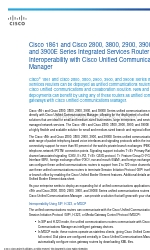 Cisco 1861 Series Lembar data