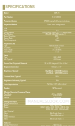 Epson EMP-73 Specifications