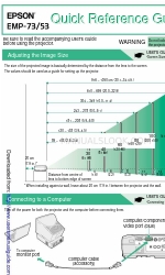 Epson EMP-73 Quick Reference Manual