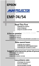 Epson EMP-74 Lees deze eerste handleiding