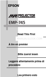 Epson EMP-745 Dieses Handbuch zuerst lesen