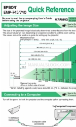 Epson EMP-745 Kurzreferenz-Handbuch
