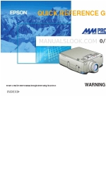 Epson EMP-8200 - XGA LCD Projector Quick Reference Manual