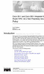 Cisco 2821 Series Operations