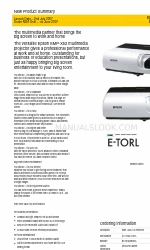 Epson EMP-X52 Podsumowanie nowych produktów