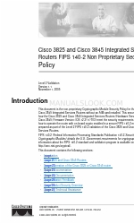 Cisco 3825 Series Non Proprietary Security Policy