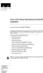 Cisco 4000 Series Installationshandbuch