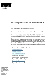 Cisco 4000 Series Ersatz-Handbuch