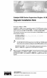 Cisco 6500 - Catalyst Series 10 Gigabit EN Interface Module Expansion Hinweis zur Installation