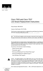 Cisco 7000 and  7507 LED Board MAS-7KLED Manual Petunjuk Penggantian