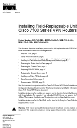 Cisco 7100 Series Installing Manual