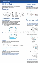 Epson Home Cinema 880 Szybka konfiguracja