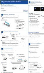 Epson MegaPlex MG-850HD Manual de configuración rápida