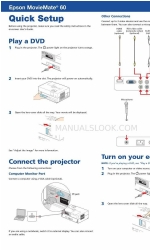 Epson MovieMate 60 Quick Setup