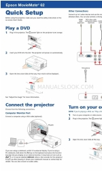 Epson MOVIEMATE 62 Quick Setup Manual