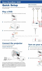 Epson MovieMate 85HD Quick Setup Manual