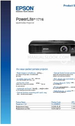 Epson PowerLite 1716 Брошура