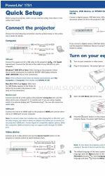 Epson PowerLite 1751 Schnelles Einrichten