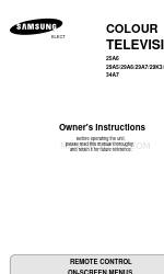 Samsung 29K3 Owner's Instructions Manual