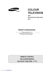 Samsung 29K3 Owner's Instructions Manual