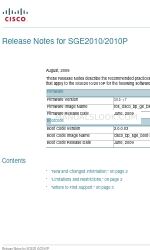 Cisco Linksys SGE2010P Yayın Notu