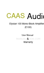 CAAS Audio E100 User Manual