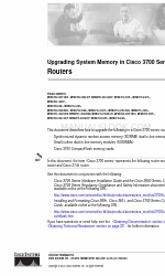 Cisco MEM3725-32U64CF Instructions de mise à niveau