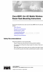 Cisco MWR 1941-DC - 1941 Mobile Wireless Router ラック取付説明書