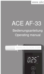 Ace AF-33 Bedieningshandleiding