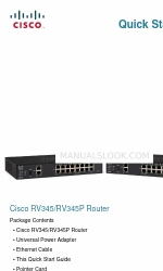 Cisco RV345 빠른 시작 매뉴얼