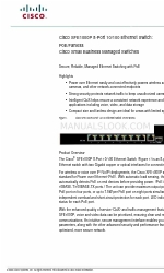 Cisco SFE1000P - Small Business Managed Switch Arkusz danych