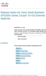 Cisco SFE2000P Информация о выпуске