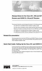 Cisco SOHO 97 Notas de publicación