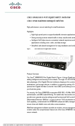 Cisco SRW2008 - Small Business Managed Switch Ficha de dados