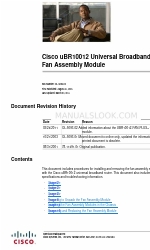 Cisco uBR10012 Universal Broadband Router UBR10-FAN-ASSY= Instrukcja instalacji