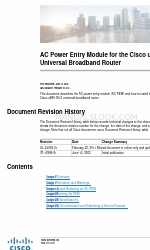 Cisco Universal Broadband Router Cisco uBR10012 Podręcznik