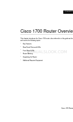 Cisco 1700 series Overview Manual