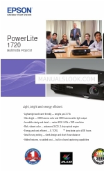 Epson V11H269020 - PowerLite 1720 XGA LCD Projector Технічні характеристики