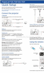 Epson V11HA08520 Quick Setup