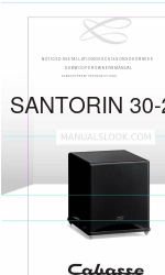 CABASSE SANTORIN 30-200 Owner's Manual