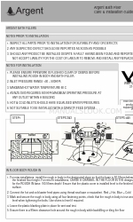 Argent BATH FILLER Pflege- und Installationshandbuch