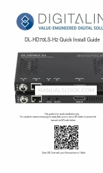 DigitaLinx DL-HD70LS-H2 Руководство по быстрой установке