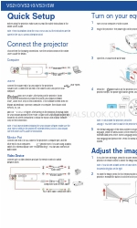 Epson VS210 Impostazione rapida