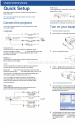 Epson VS250 Installation rapide