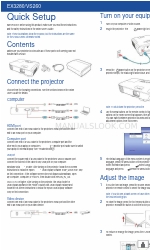 Epson VS260 Installation rapide