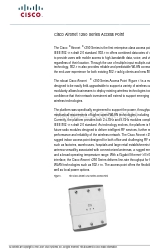 Cisco Aironet AIR-AP1252AG-T-K9 Datasheet